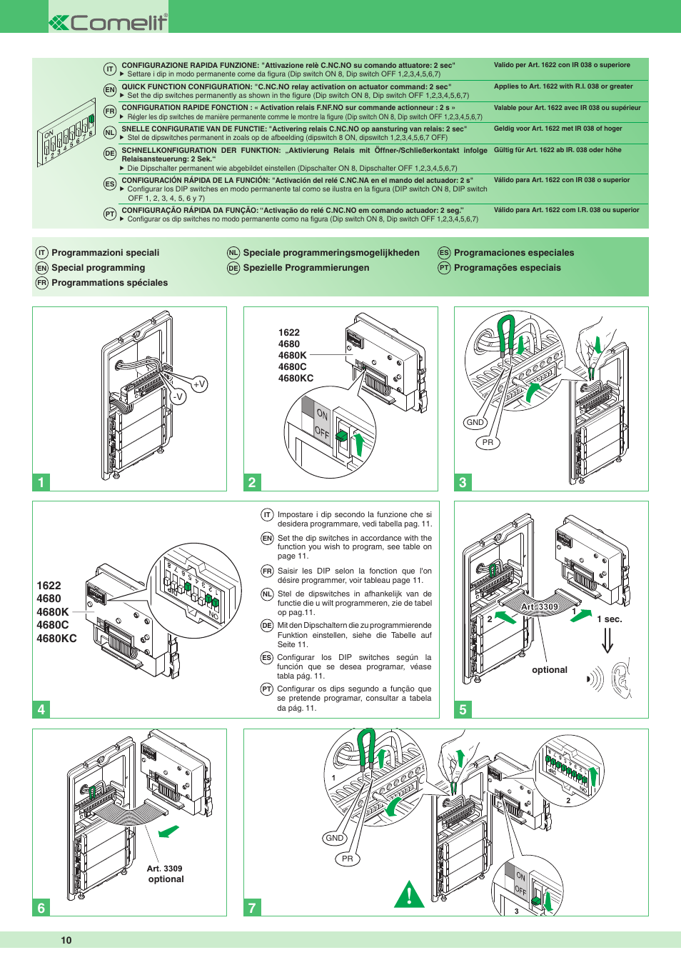 Comelit MT 1622 Ikall external unit User Manual | Page 10 / 20