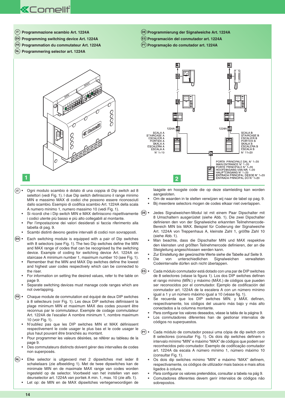 Comelit MT 1622 Ikall external unit User Manual | Page 14 / 20