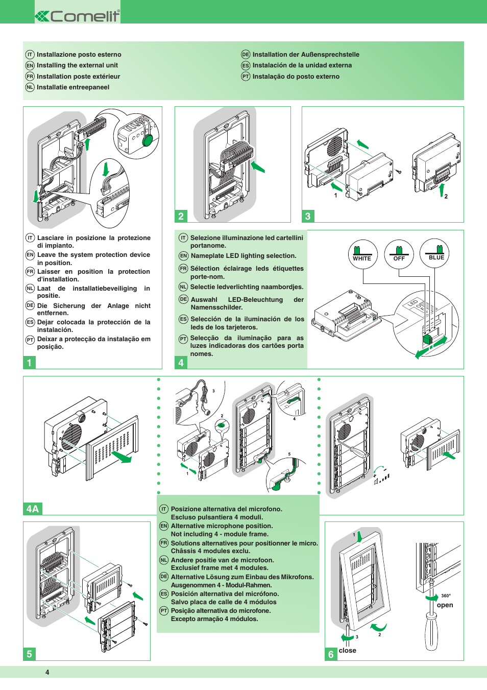 23 4a 5 | Comelit MT 1622 Ikall external unit User Manual | Page 4 / 20