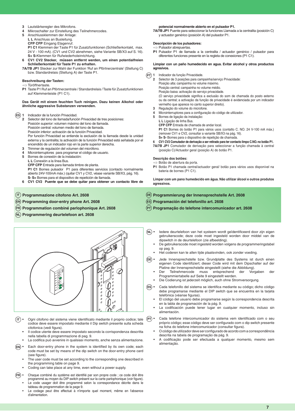 Comelit MT 1622 Ikall external unit User Manual | Page 7 / 20