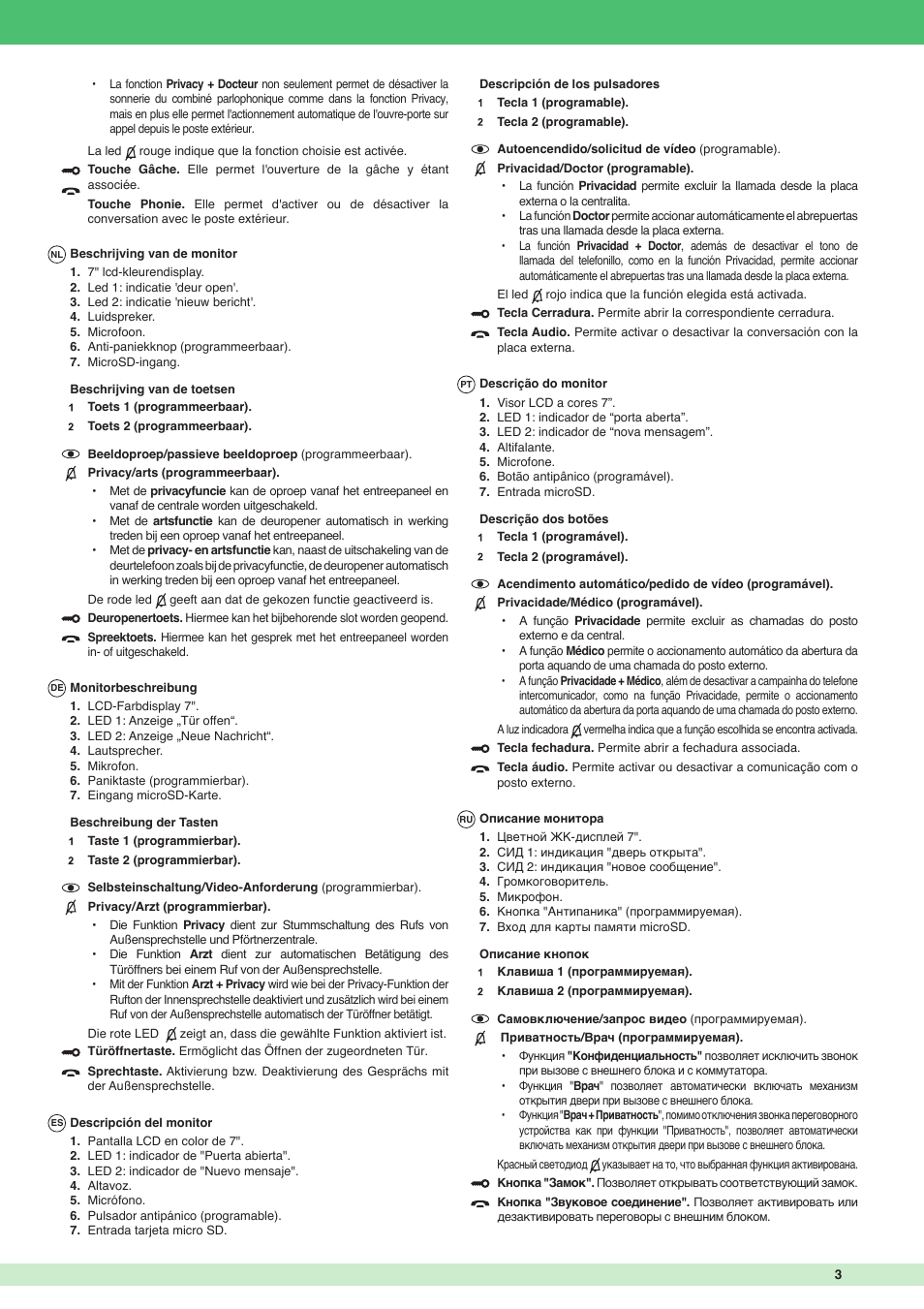 Comelit MT 6501 User Manual | Page 3 / 8