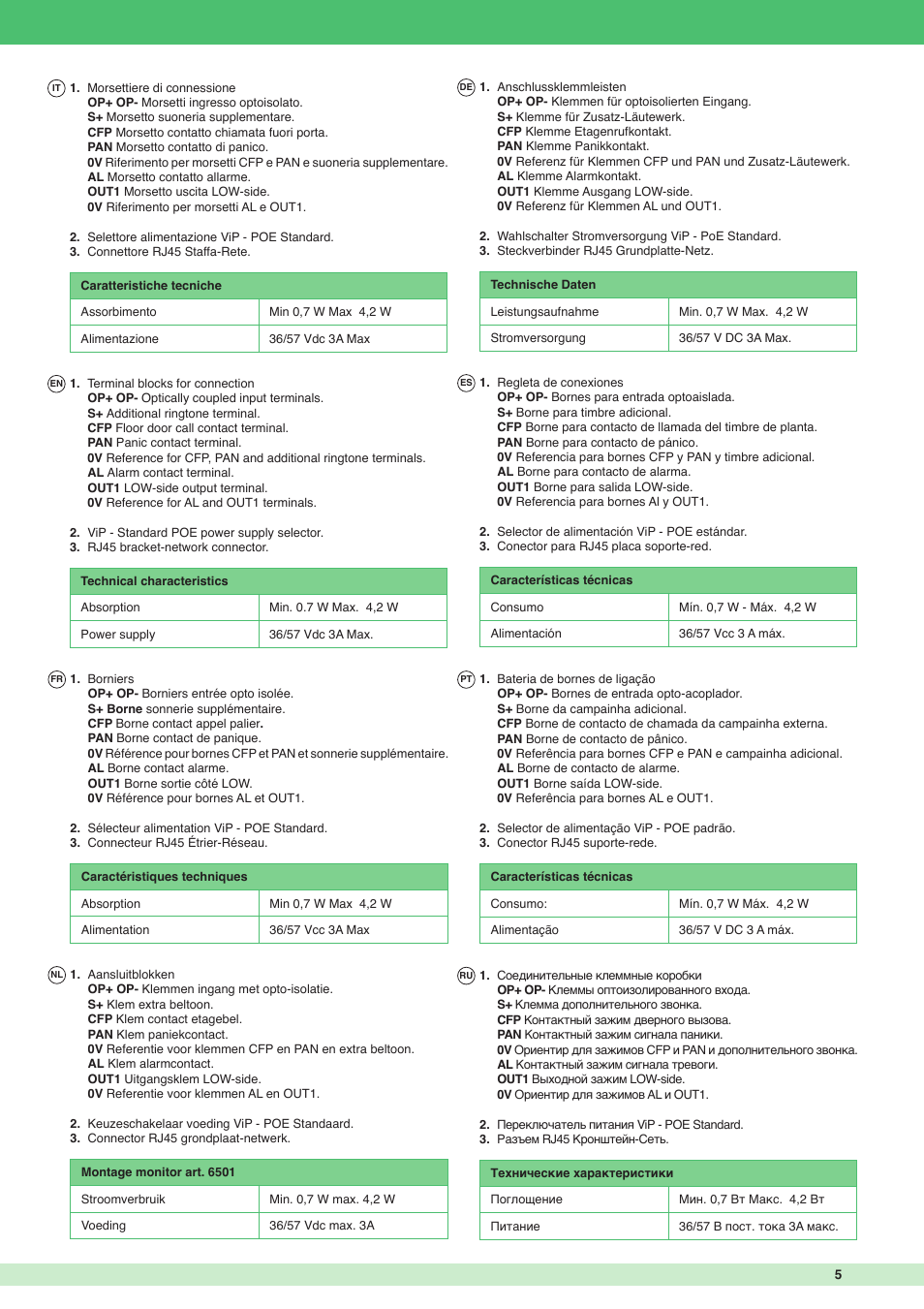 Comelit MT 6501 User Manual | Page 5 / 8