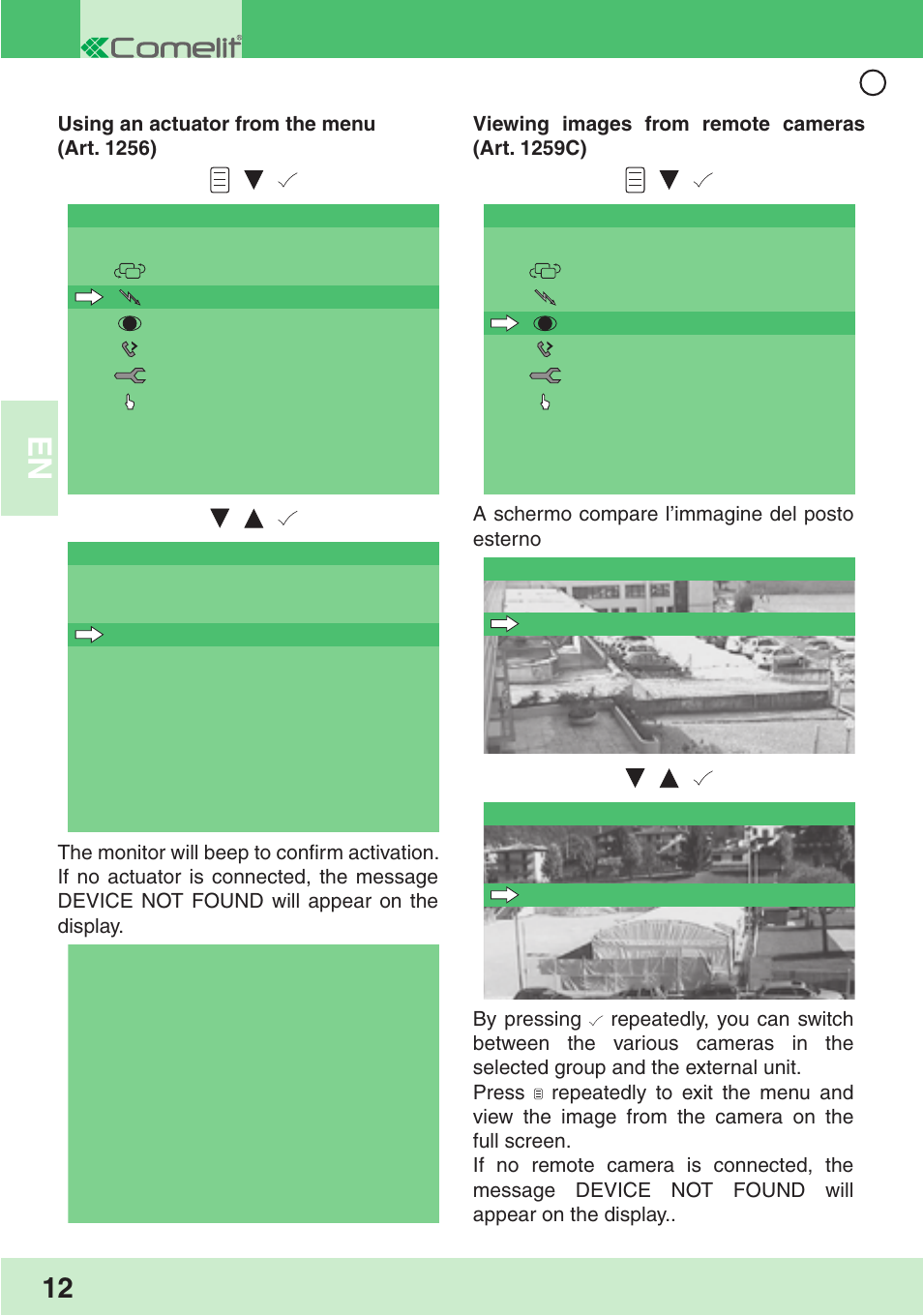 Comelit MU PLANUX LUX User Manual | Page 14 / 46