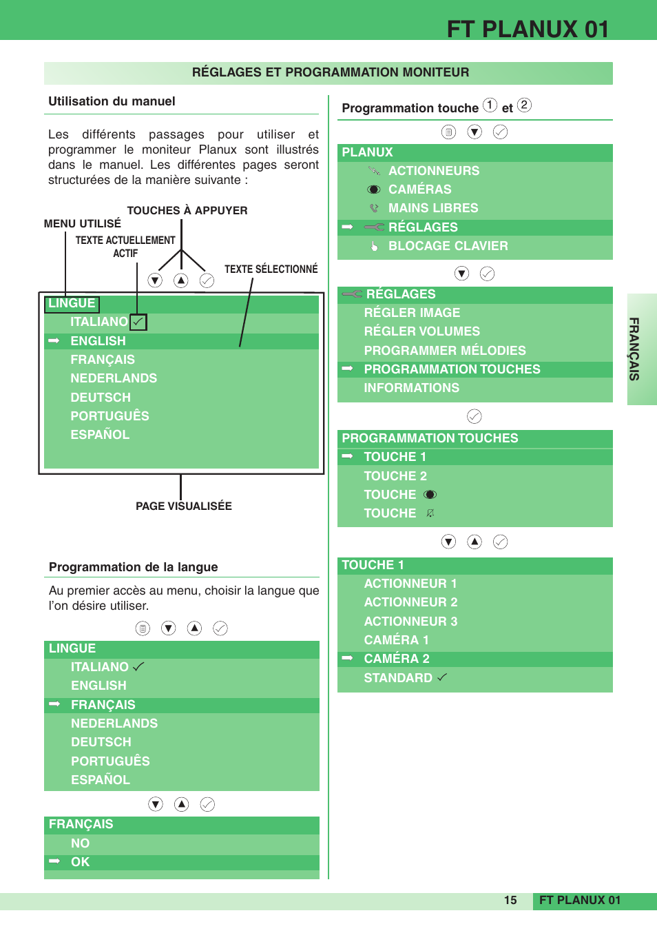 Ft planux 01 | Comelit FT PLANUX 01 User Manual | Page 15 / 44