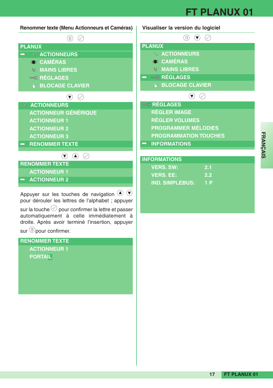 Ft planux 01 | Comelit FT PLANUX 01 User Manual | Page 17 / 44