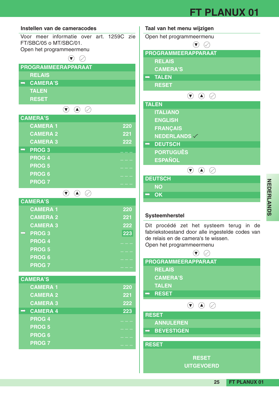 Ft planux 01 | Comelit FT PLANUX 01 User Manual | Page 25 / 44