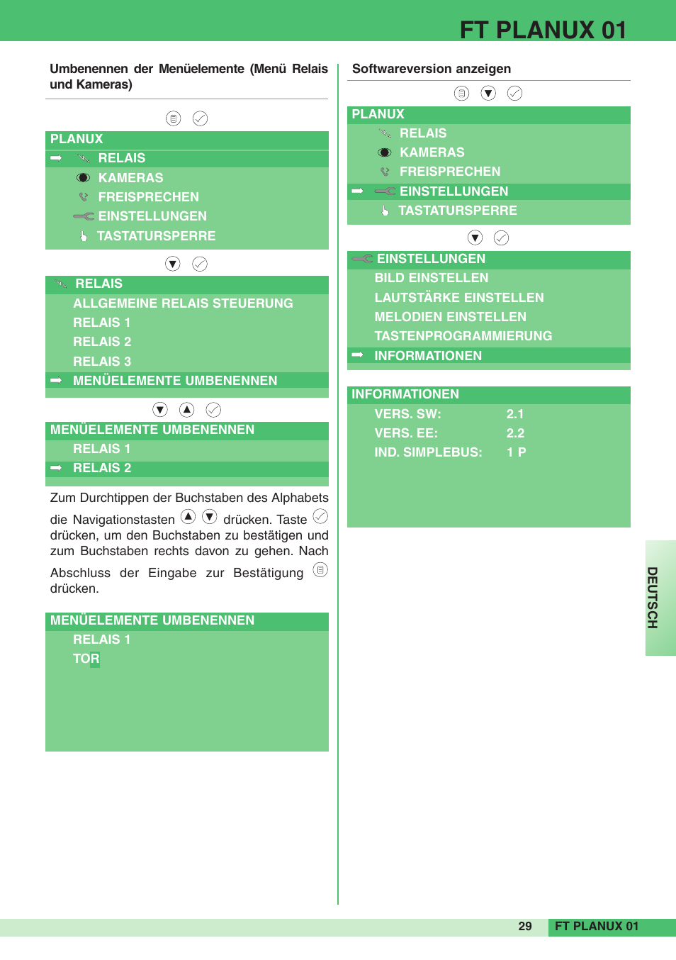 Ft planux 01 | Comelit FT PLANUX 01 User Manual | Page 29 / 44
