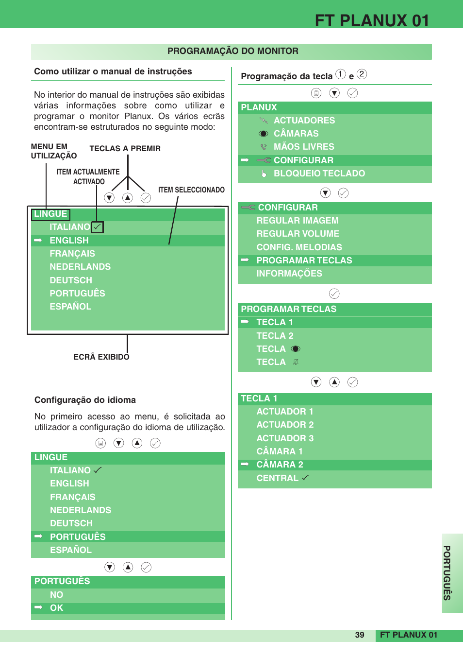 Ft planux 01 | Comelit FT PLANUX 01 User Manual | Page 39 / 44