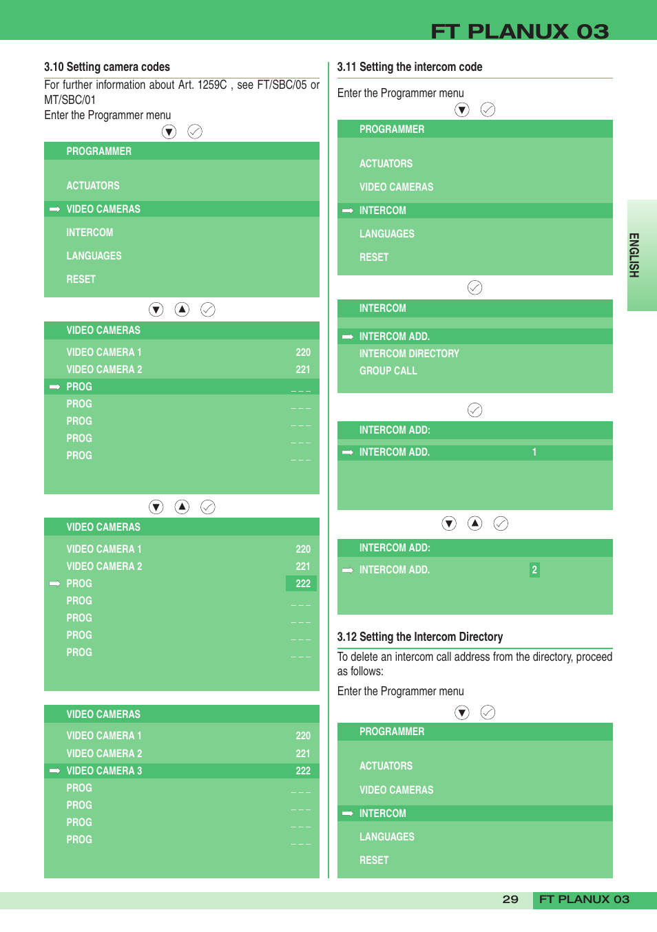 Ft planux 03 | Comelit FT PLANUX 03 User Manual | Page 29 / 48