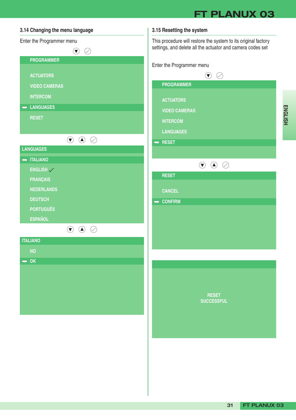 Ft planux 03 | Comelit FT PLANUX 03 User Manual | Page 31 / 48
