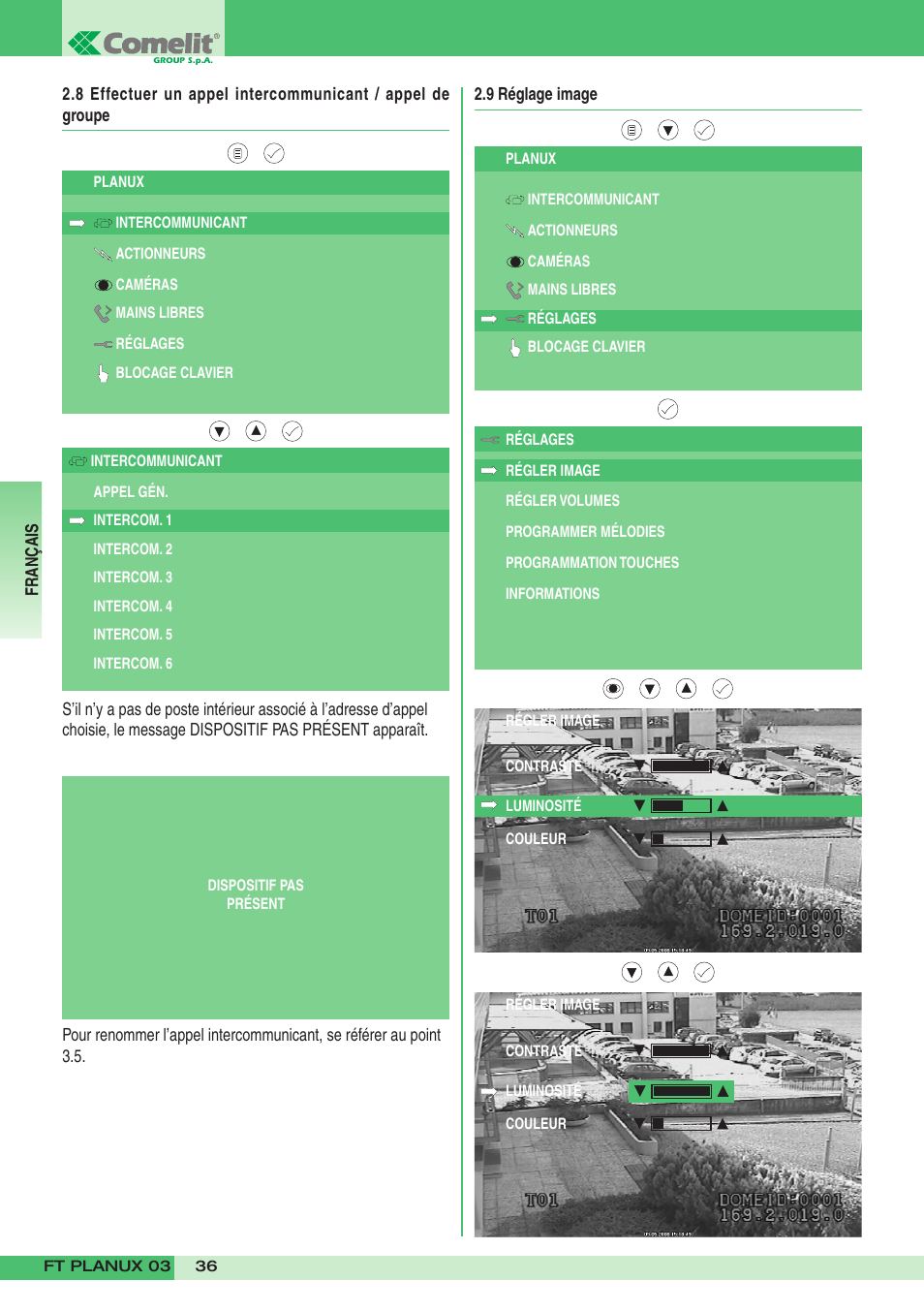 Comelit FT PLANUX 03 User Manual | Page 36 / 48