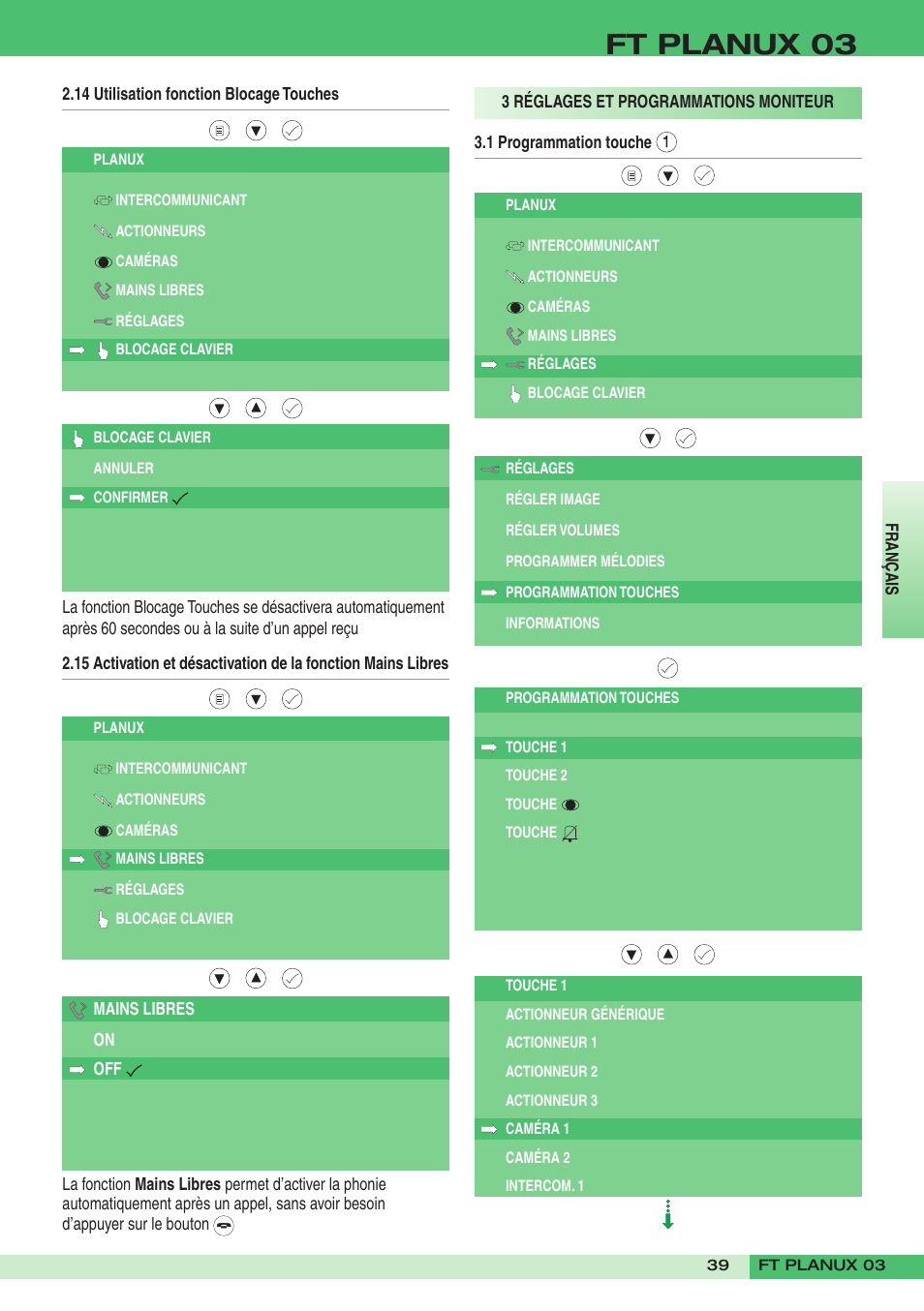 Ft planux 03 | Comelit FT PLANUX 03 User Manual | Page 39 / 48