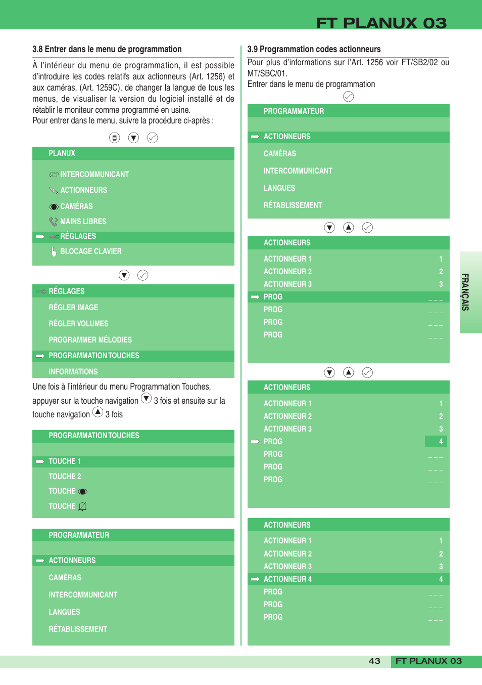 Ft planux 03 | Comelit FT PLANUX 03 User Manual | Page 43 / 48