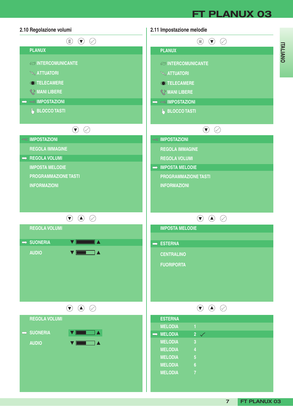 Ft planux 03 | Comelit FT PLANUX 03 User Manual | Page 7 / 48