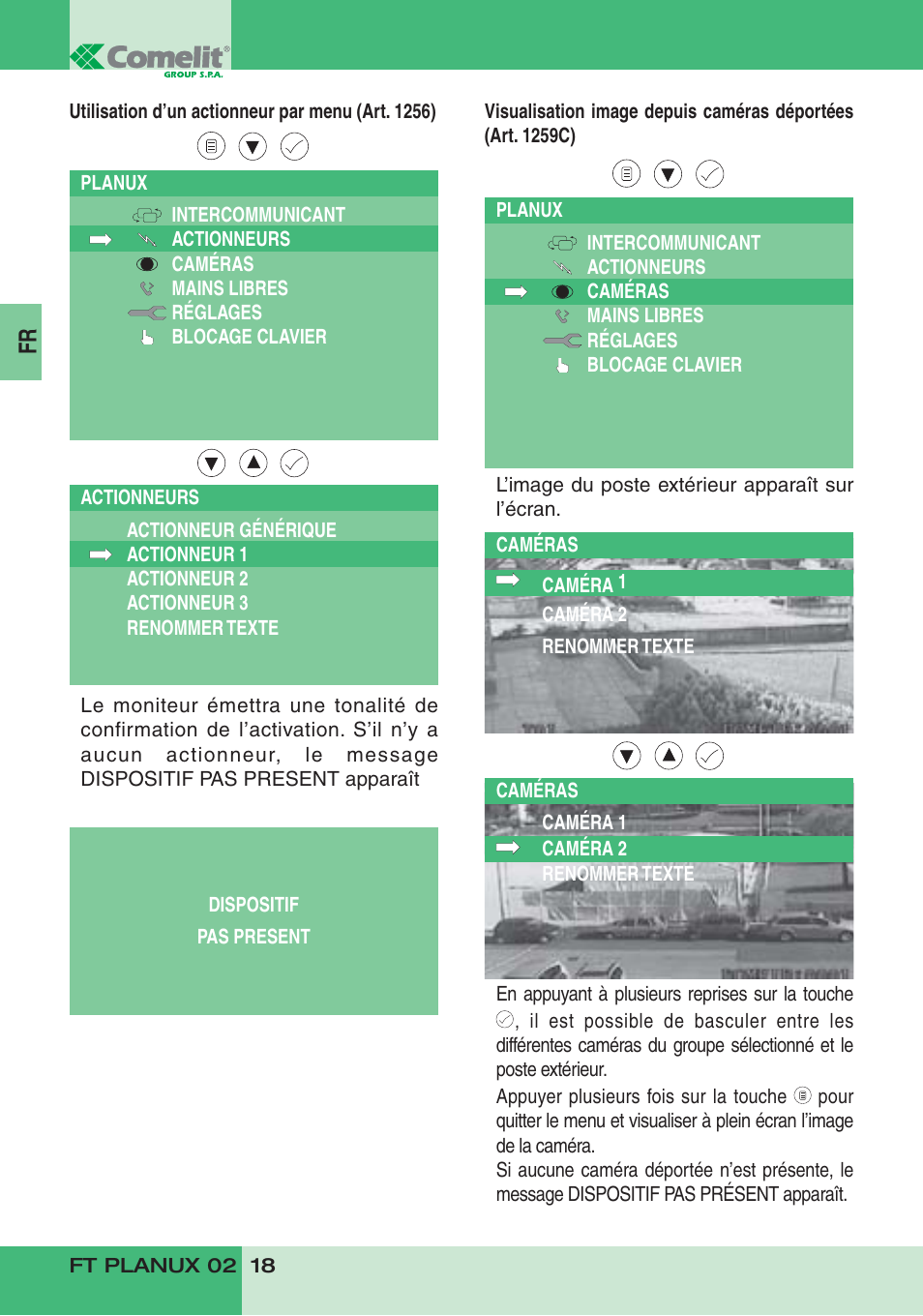 Comelit FT PLANUX 02 User Manual | Page 20 / 48