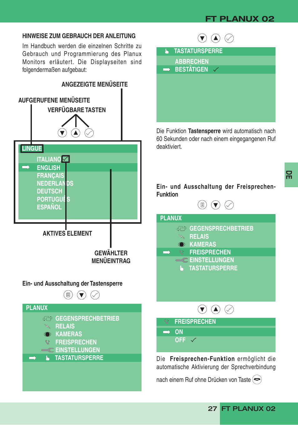 Comelit FT PLANUX 02 User Manual | Page 29 / 48