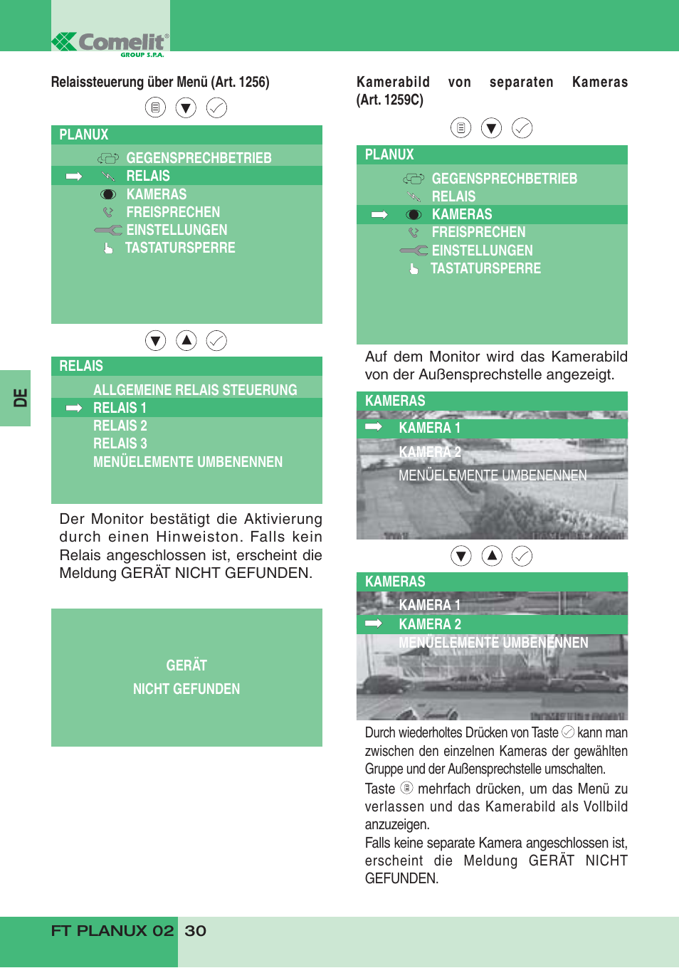 Comelit FT PLANUX 02 User Manual | Page 32 / 48