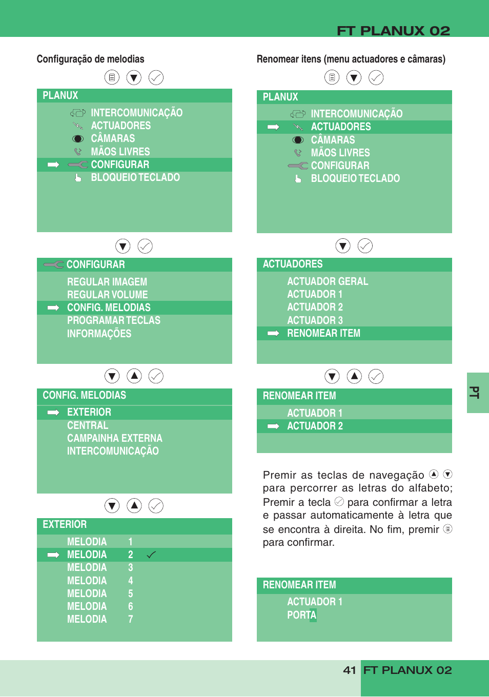 Comelit FT PLANUX 02 User Manual | Page 43 / 48