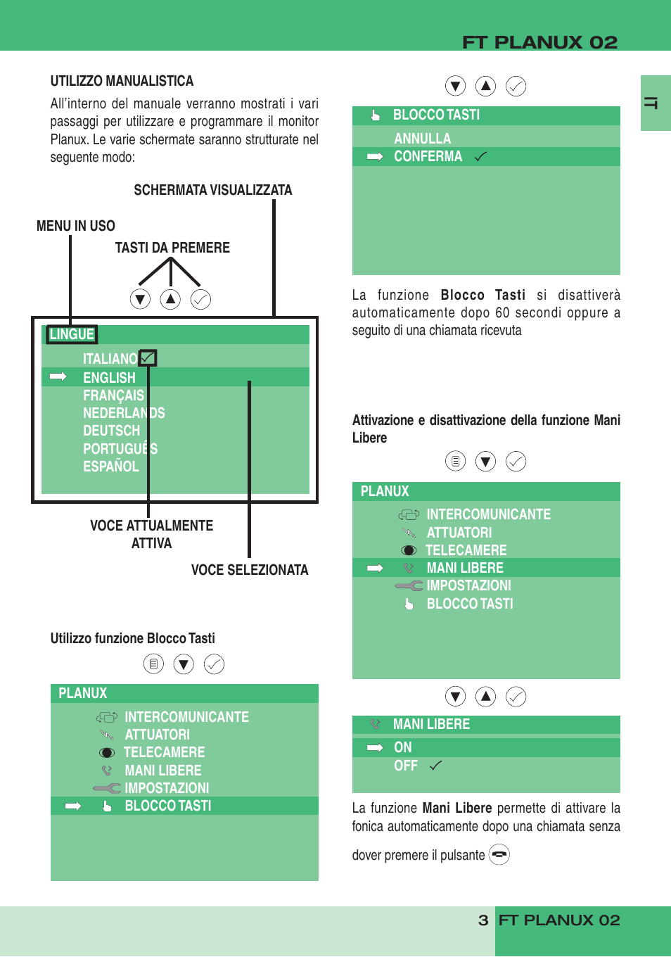 Comelit FT PLANUX 02 User Manual | Page 5 / 48