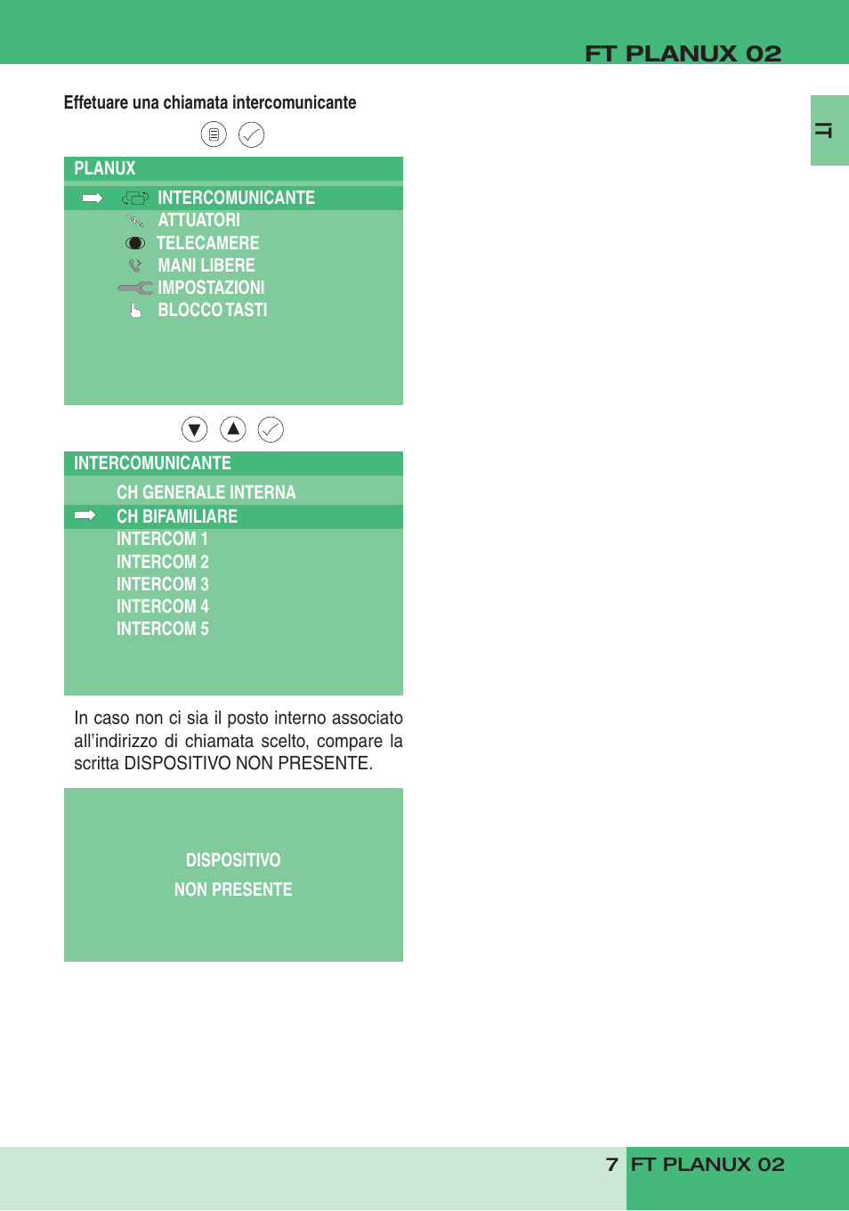 Comelit FT PLANUX 02 User Manual | Page 9 / 48