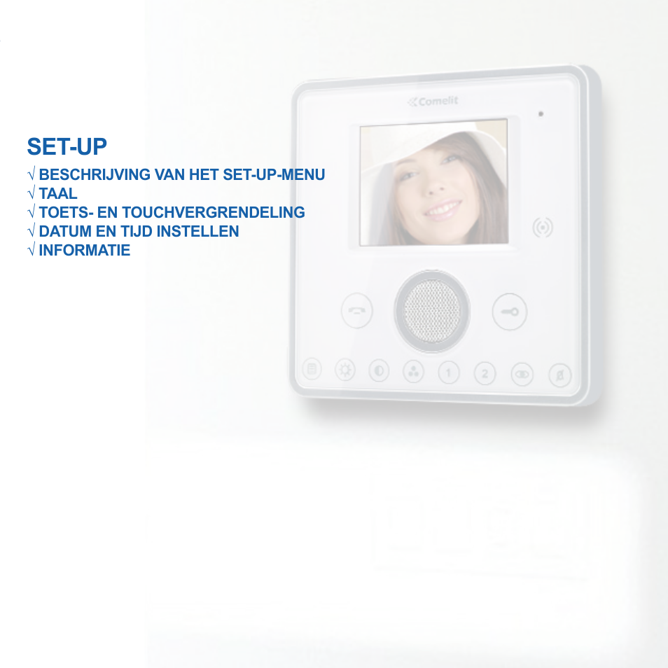 Set-up | Comelit FT PLANUX MEMOVIDEO User Manual | Page 81 / 96