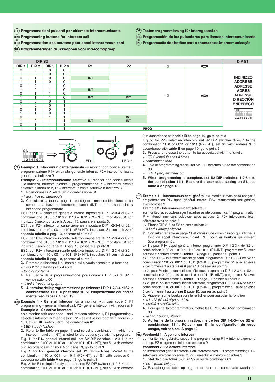 Comelit MT 6302P User Manual | Page 11 / 20