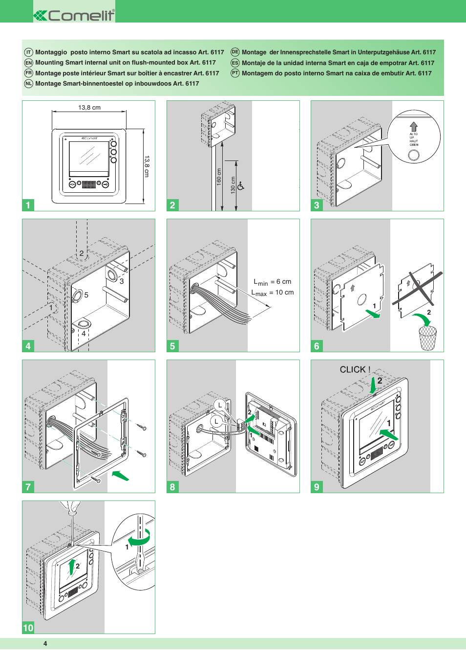 Comelit MT 6302P User Manual | Page 4 / 20