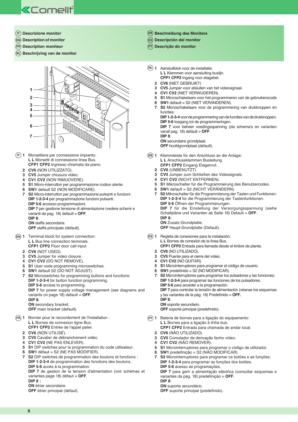 Comelit MT 6302P User Manual | Page 6 / 20