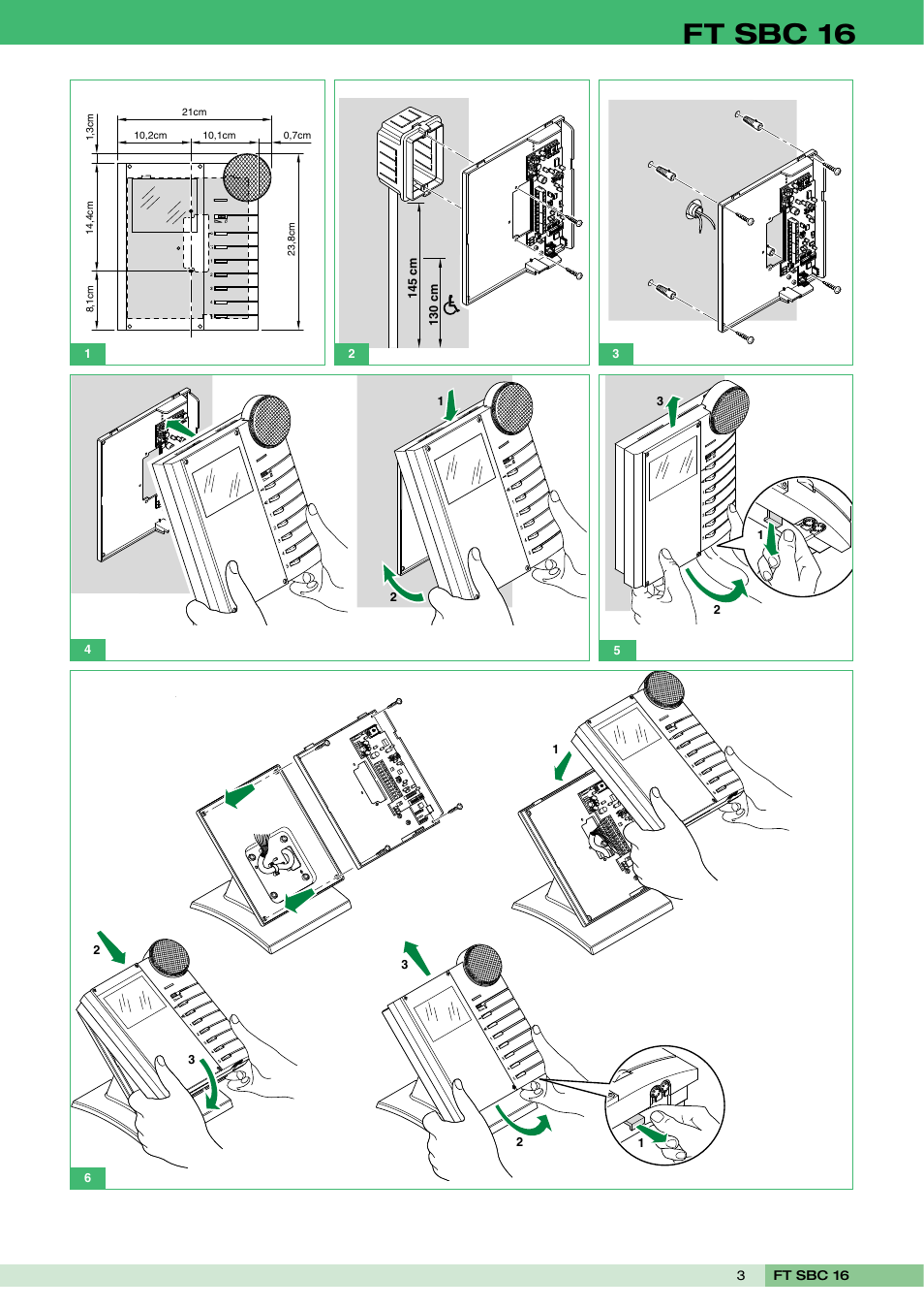 Ft sbc 16 | Comelit FT SBC 16 User Manual | Page 3 / 16