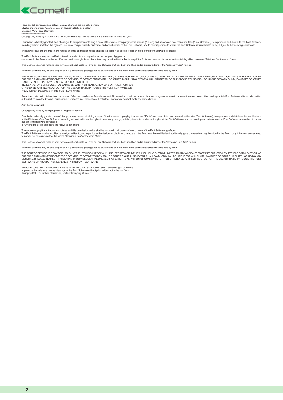 Comelit MT VIP SYSTEM User Manual | Page 2 / 60