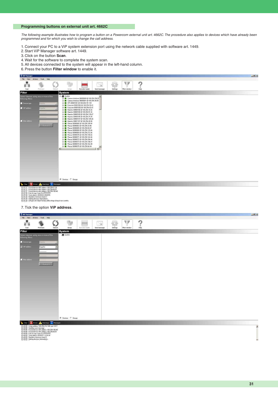 Comelit MT VIP SYSTEM User Manual | Page 31 / 60