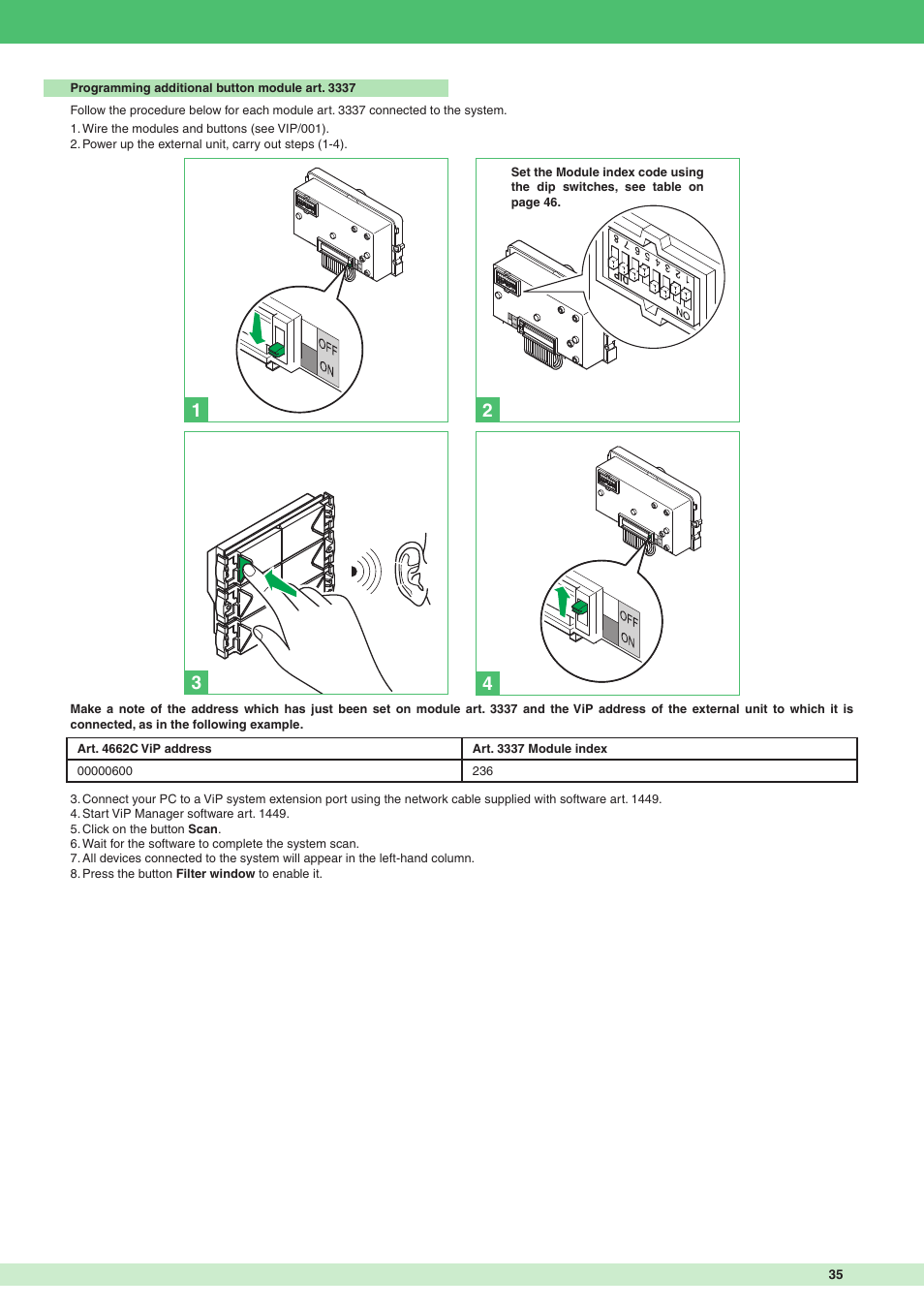 Comelit MT VIP SYSTEM User Manual | Page 35 / 60