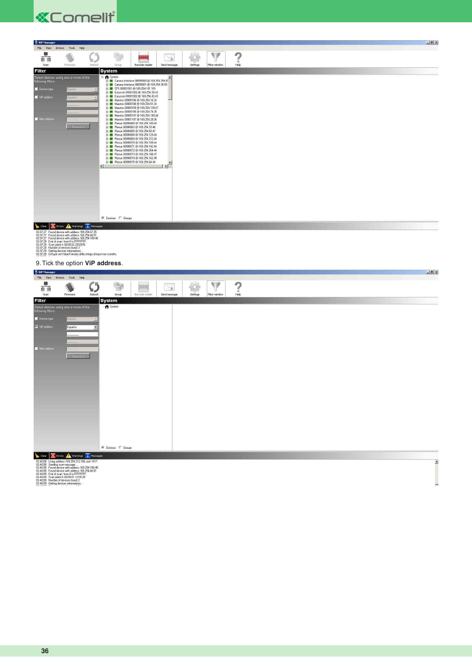 Comelit MT VIP SYSTEM User Manual | Page 36 / 60