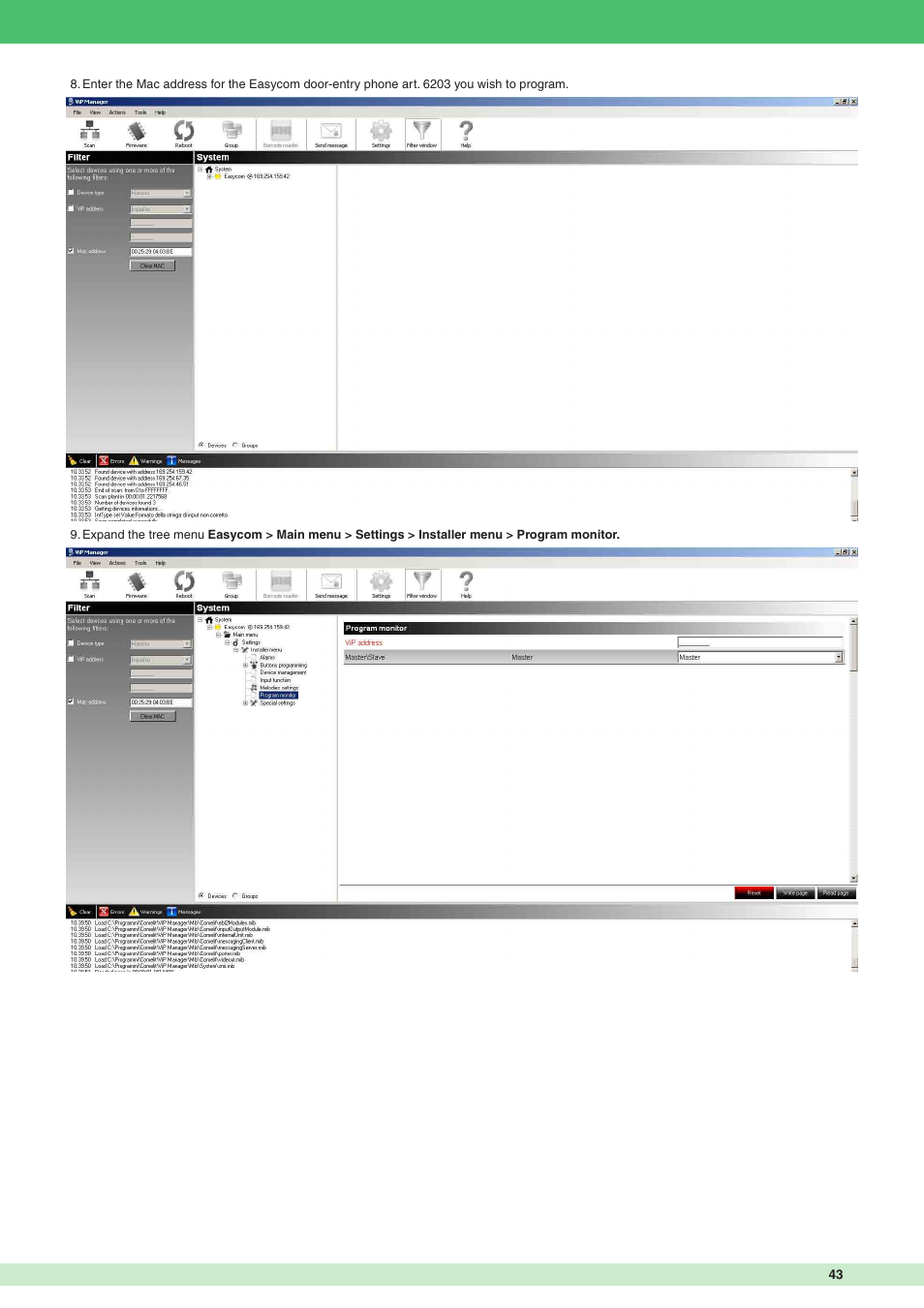 Comelit MT VIP SYSTEM User Manual | Page 43 / 60