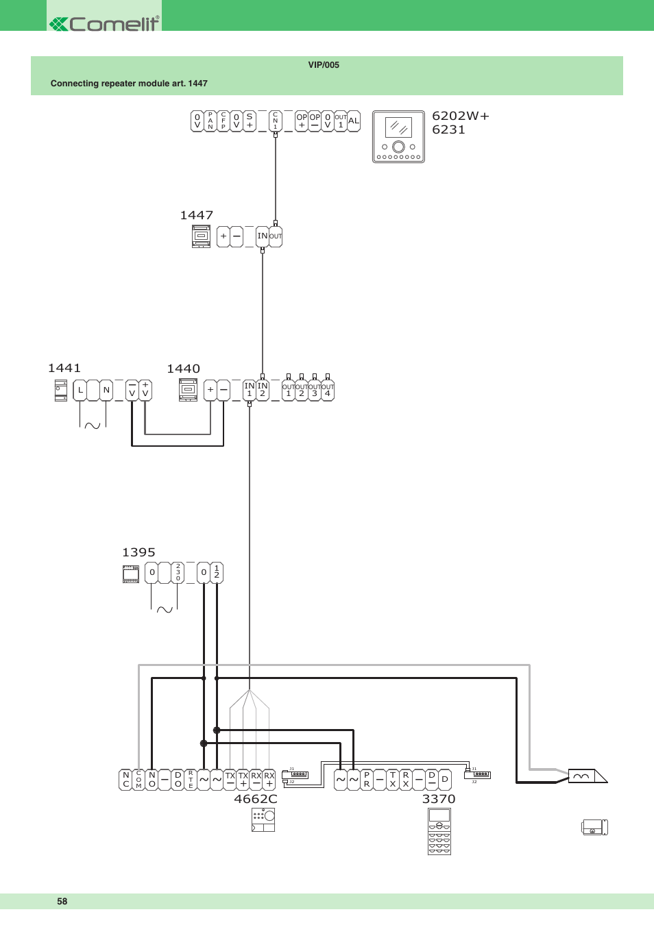 4662c | Comelit MT VIP SYSTEM User Manual | Page 58 / 60