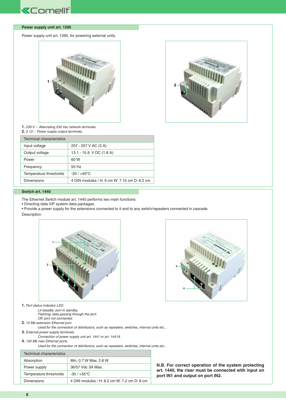 Comelit MT VIP SYSTEM User Manual | Page 6 / 60