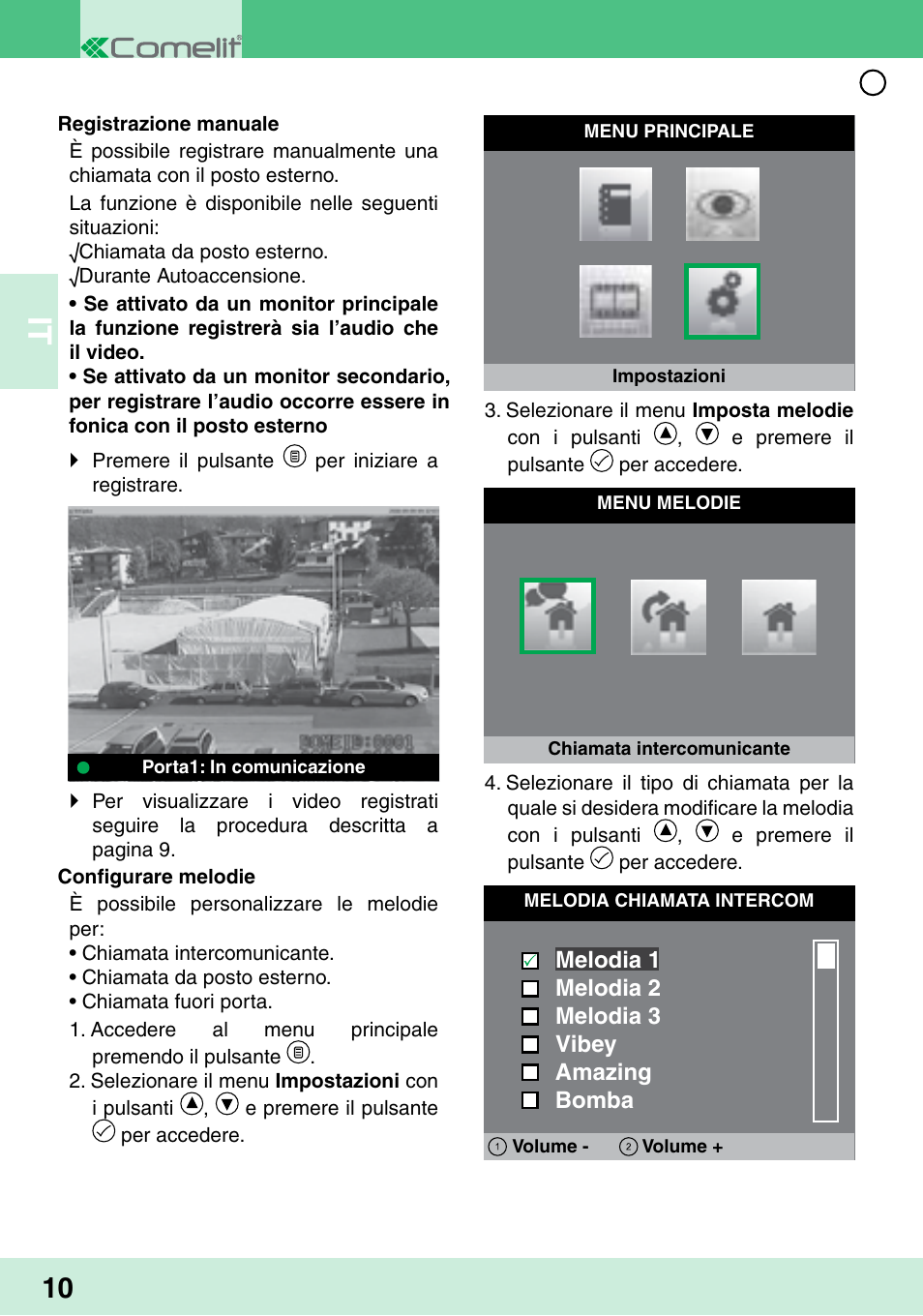 Comelit MU 6202 User Manual | Page 12 / 58