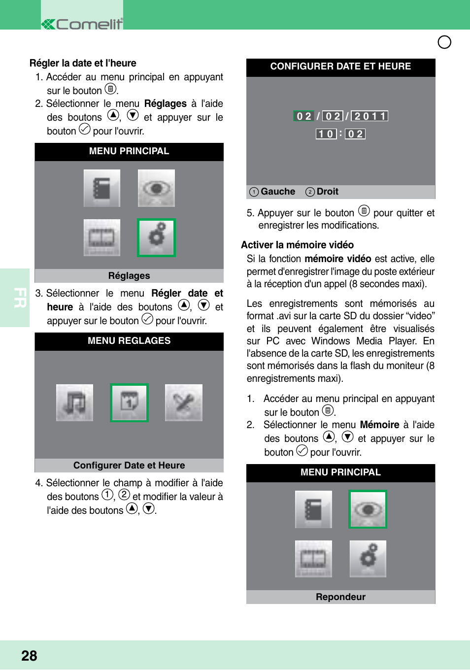 Comelit MU 6202 User Manual | Page 30 / 58