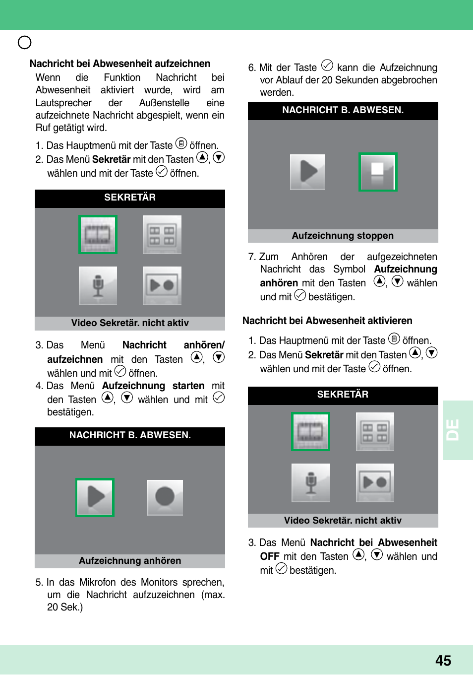 Comelit MU 6202 User Manual | Page 47 / 58
