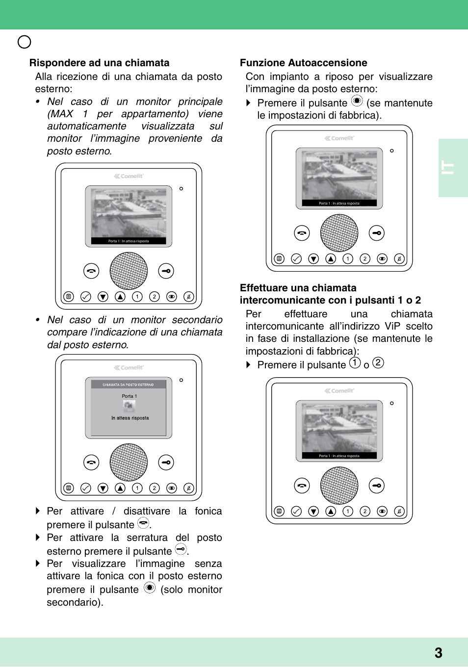 Comelit MU 6202 User Manual | Page 5 / 58