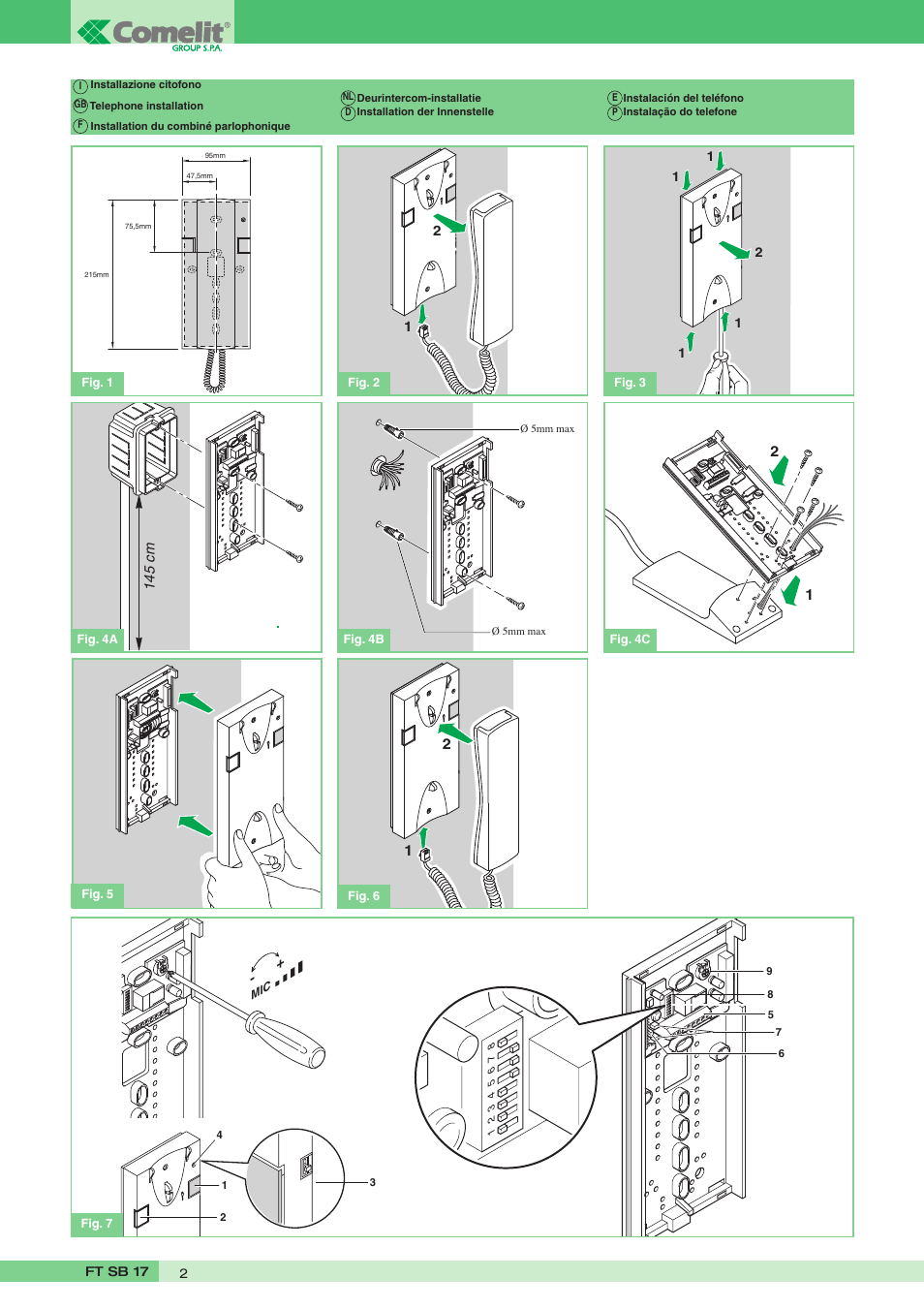 Comelit FT SB 17 User Manual | Page 2 / 4