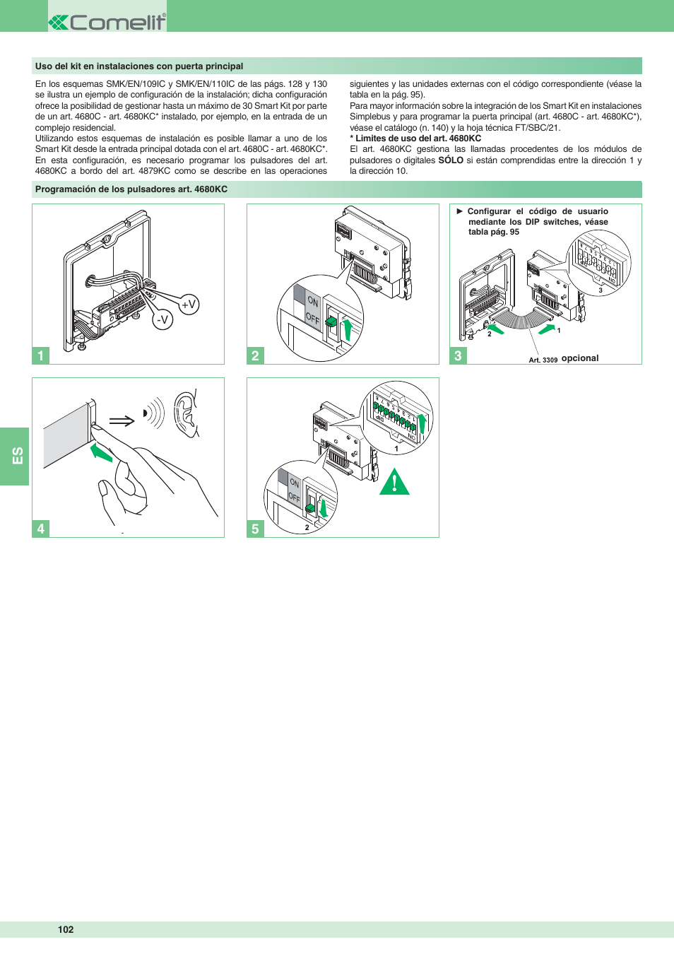 Comelit MT 8172IS User Manual | Page 102 / 140