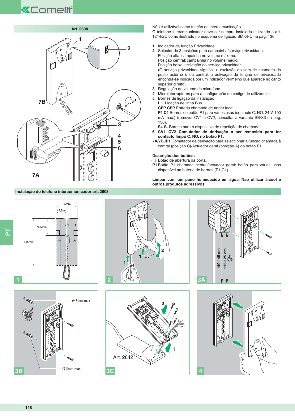 Comelit MT 8172IS User Manual | Page 110 / 140