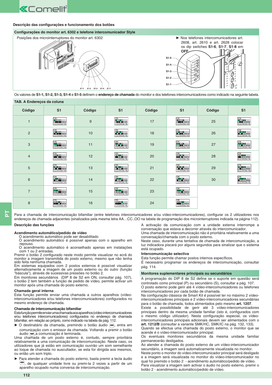 Comelit MT 8172IS User Manual | Page 112 / 140