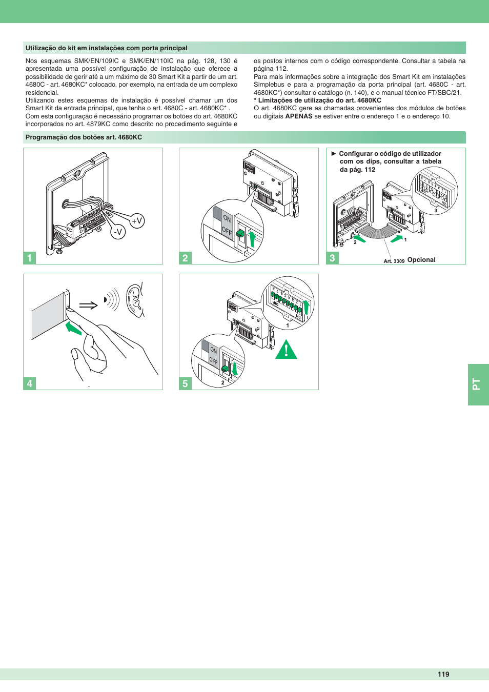 Comelit MT 8172IS User Manual | Page 119 / 140