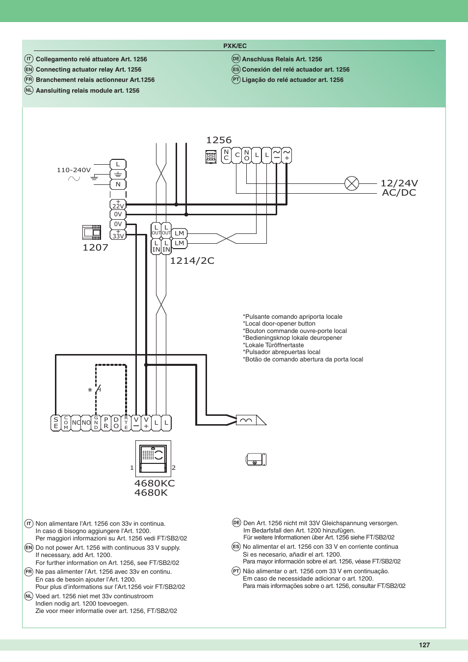 Comelit MT 8172IS User Manual | Page 127 / 140