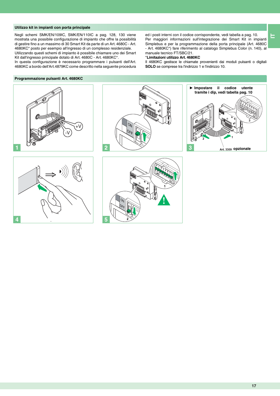 Comelit MT 8172IS User Manual | Page 17 / 140