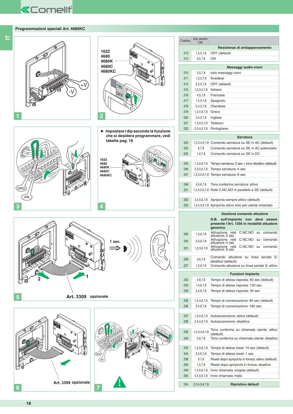 V +v | Comelit MT 8172IS User Manual | Page 18 / 140