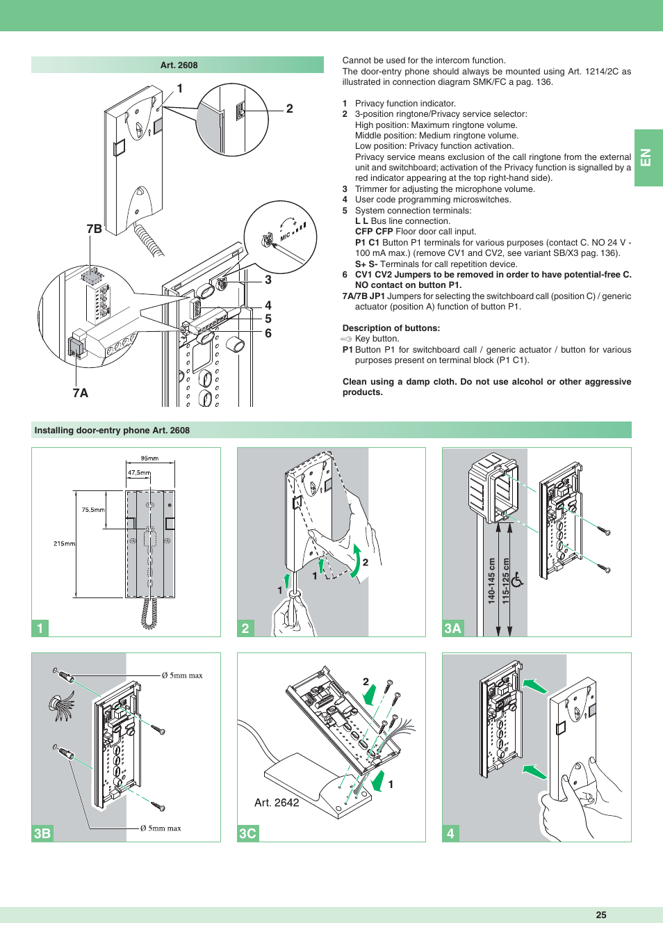 Comelit MT 8172IS User Manual | Page 25 / 140