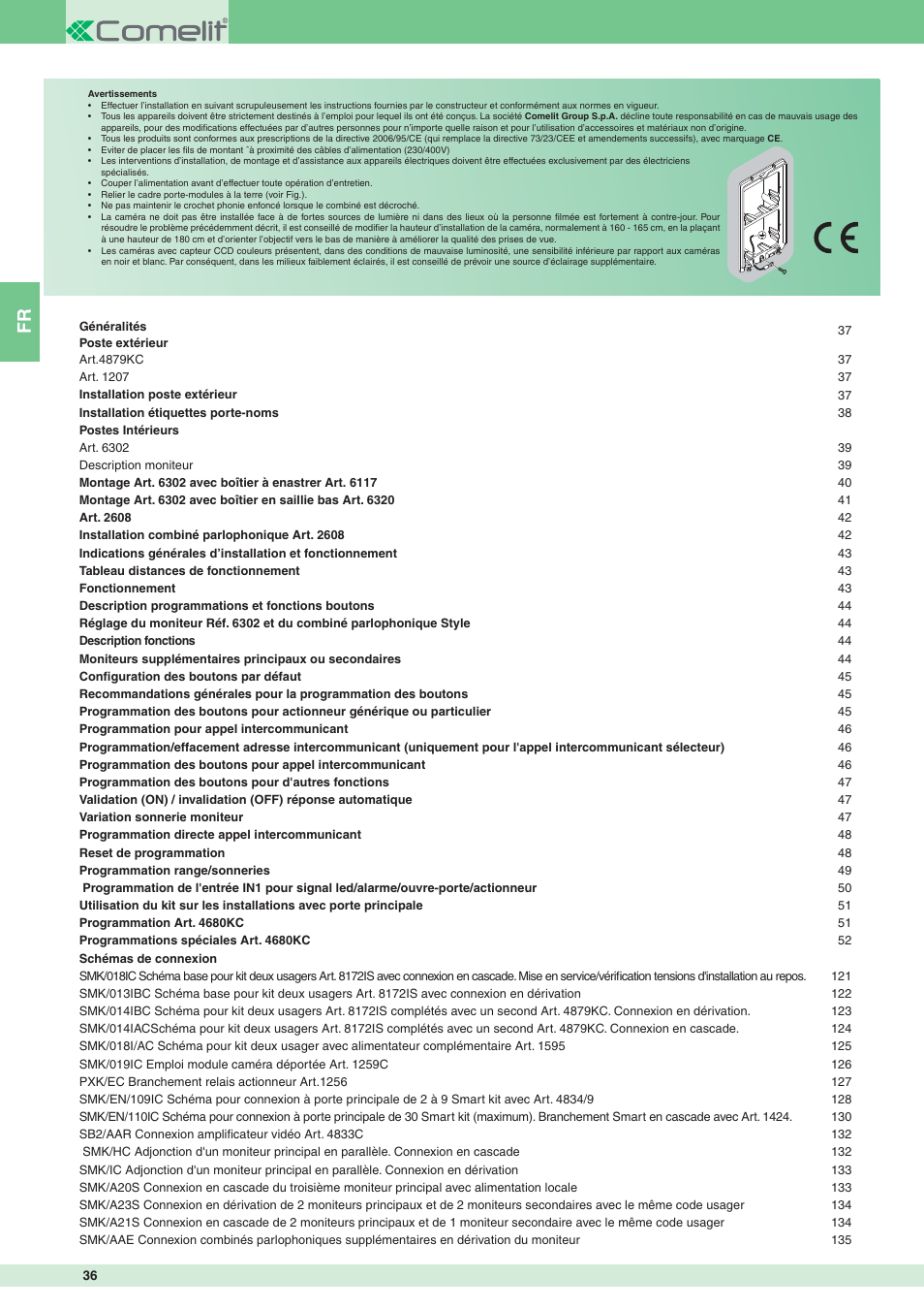 Comelit MT 8172IS User Manual | Page 36 / 140